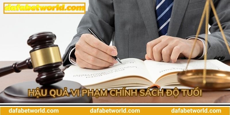 Chính Sách Độ Tuổi dafabet Hậu quả vi phạm chính sách độ tuổi