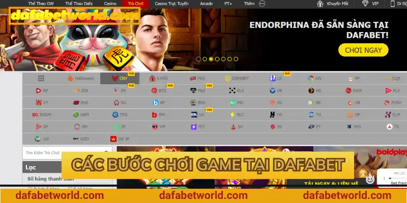 Các bước chơi game tại Dafabet Các bước chơi game tại Dafabet