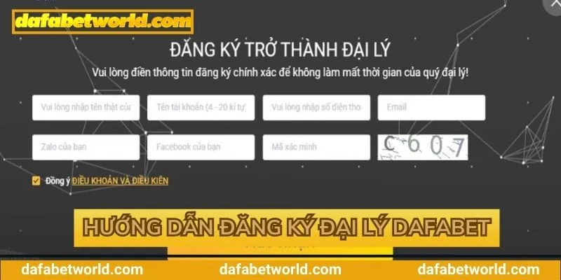 Từng bước đăng ký làm đối tác Dafabet Từng bước đăng ký làm đối tác Dafabet